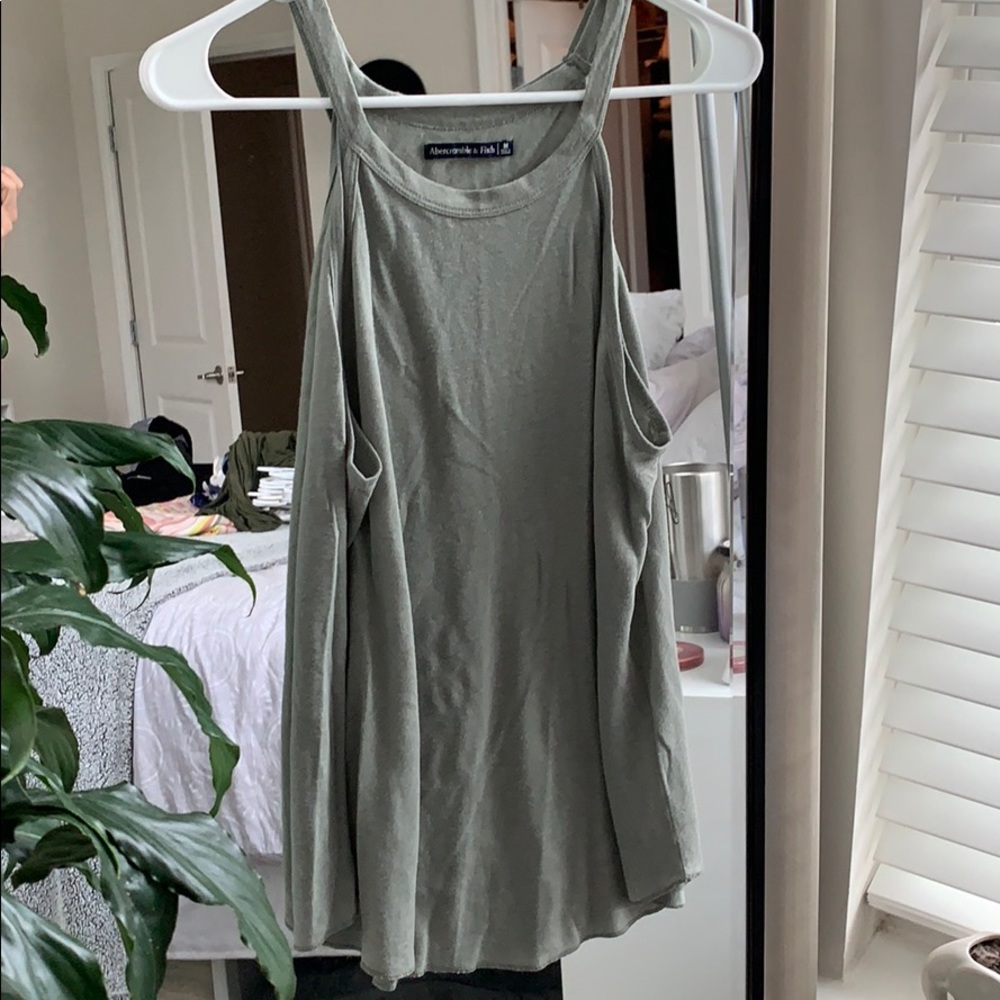Abercrombie Green Racer Back Tank | M